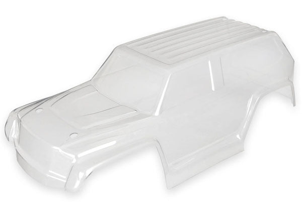 Body, LaTrax 1/18 Teton, (clear, requires painting)/ decal sheet
