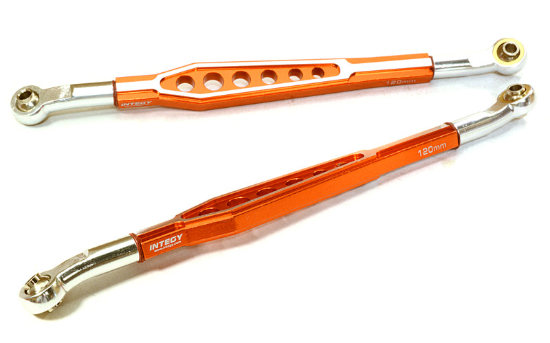 BILLET MACHINED ALLOY LOWER 120MM SUSPENSION LINKAGE FOR 1/10 SCALE ROCK CRAWLER C26631ORANGE