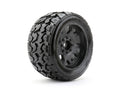 1/5 XMT Tomahawk Tires Mounted on Black Claw Rims, Medium Soft, Belted, 24mm for Arrma (Kraton 8s &