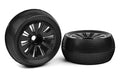 Off-Road 1/8 Monster Truggy Tires - Glued on Black Rims,