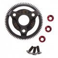 STE872 TG Red Steel Spur Gear 48P 72T