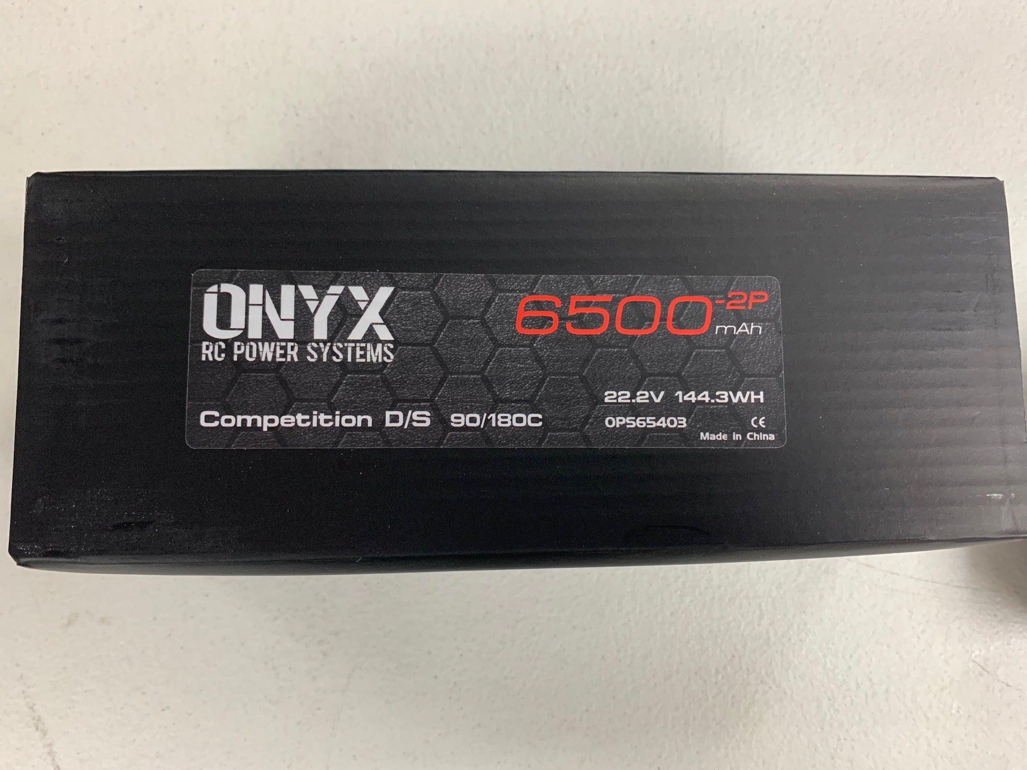 OPS65403  6500  22.2 8GW  (90/180C  2P)    (144.3  WH)52MMx26MMx14MM    www.onyxrcpowersystemsusa.com for purchase
