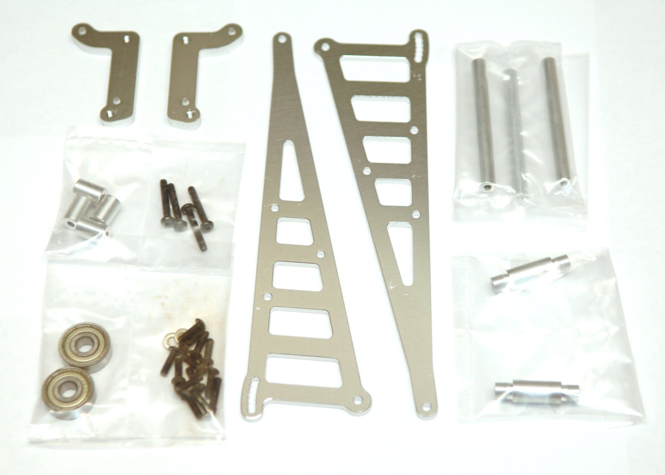 CNC Machined Aluminum Wheelie Bar Kit, for DR10, Silver