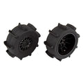 Sand Paddle Tires & Method Wheels, Mntd,Black,Rear (Ground ship inc. Lower 48)