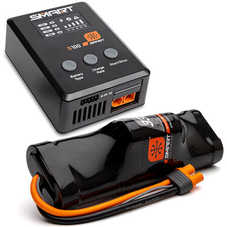 Smart Powerstage NiMH Surface Bundle: 3300mAh 7.4V NiMH IC3 & S100 Charger