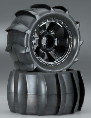 1179-11 Sling Shot 3.8" Sand Tire Mounted 17mm Fr/Re