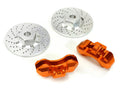 Realistic Alloy Front Brake Disc (2) for Traxxas 1/10 4-Tec 2.0 C28426ORANGE