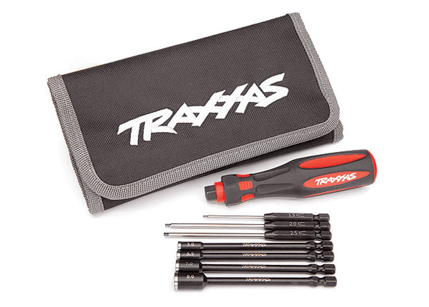 Traxxas 7-Piece Metric Hex & Nut Driver Essentials Set w/Carrying Case (1.5mm, 2mm, 2.5mm, 5.0mm, 5.5mm, 7.0mm, 8.0mm)