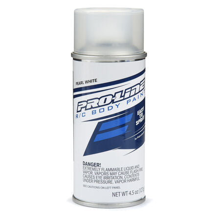 Pro-Line RC Body Spray Paint - Pearl White Spray cans are the easiest way to get a custom color onto your clear RC body. Whether it be a one-color wonder or a multicolor masterpiece, Pro-Line has you covered!