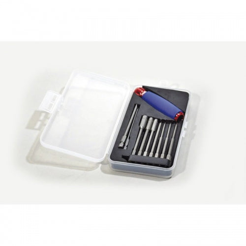 HOBAO TOOL SET 1/4 DRIVE 9P W/ HANDLE