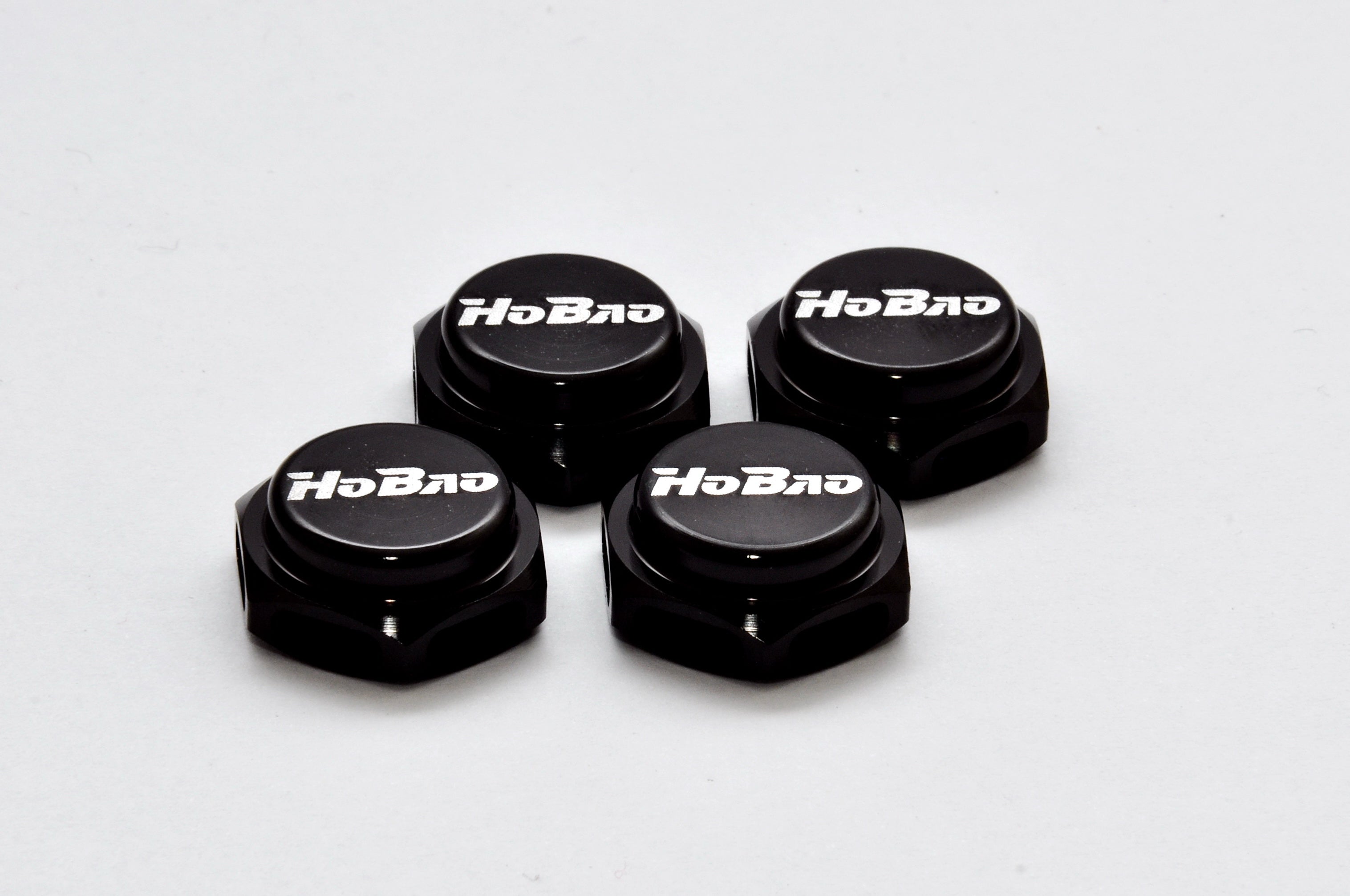 [87230B] CAP WHEEL NUT 17mm (BLACK) , 4PCS/ PITCH 1.25mm