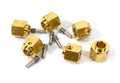 12mm Hex Wheel (6) Hub Brass 12mm Thick for Traxxas TRX-6 Scale & Trail Crawler C29570