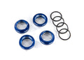 Spring retainer (adjuster), blue-anodized aluminum, GT-Maxx shocks (4) (assembled with o-ring)