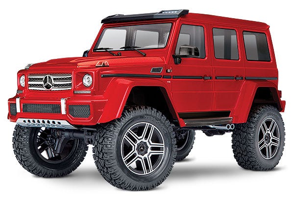 TRX-4 Scale and Trail Crawler with Mercedes-Benz G 500 4x4_ Body: 1/10 Scale 4WD Electric Trail Truck. Ready-to-Drive with TQi Traxxas Link Enabled 2.4GHz Radio System, XL-5 HV ESC (fwd/rev), and Titan 550 motor.