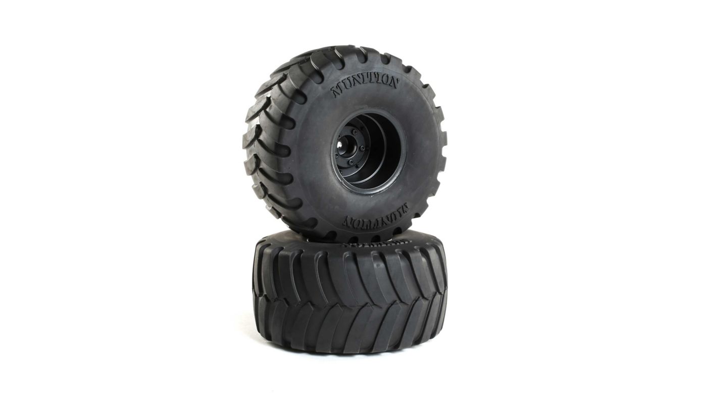 Duratrax Munition MT 2.2" Mounted Black (2)