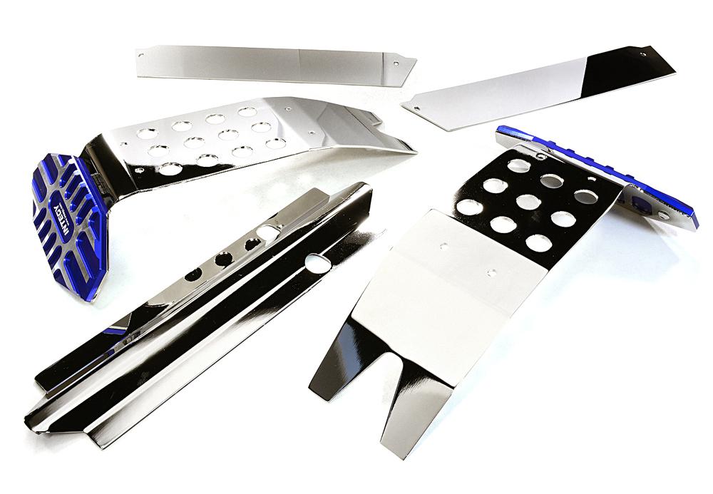 Metal Complete Skid Plate Kit for Traxxas X-Maxx 4X4 C27189BLUE
