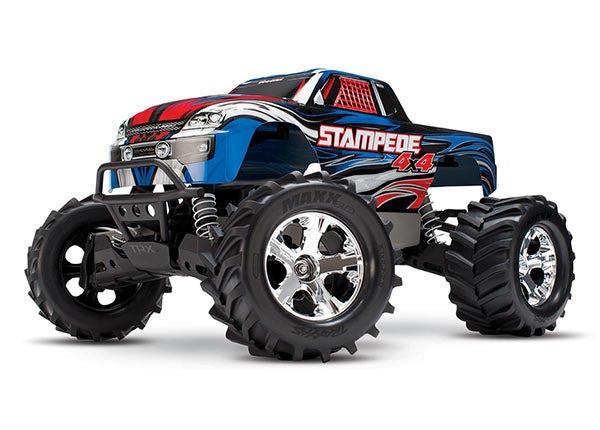 Stampede 4X4 RTR, XL-5,  w/TQ 2.4, 7C NiMH: Blue