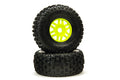 1/7 dBoots Fortress Front/Rear 2.4/3.3 Pre-Mounted Tires, 17mm Hex, Green (2)