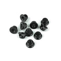 Locknut M4 Flanged/Black/Serrated (10)