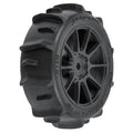1/14 Dumont F/R Tires MTD 12mm Black Mach-10 (4): Typhon GROM