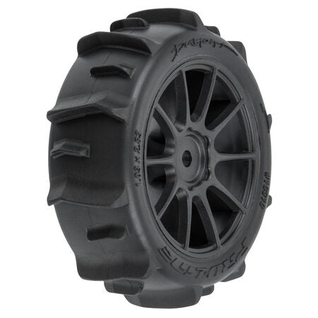 1/14 Dumont F/R Tires MTD 12mm Black Mach-10 (4): Typhon GROM