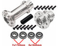 CNC Aluminum Hub Set Silver: PM-MX