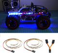 LED Light Strip for RC Fixed Wing Airplane Flying Wing Plane AR Wing Drone Model Car Truck (Blue)