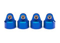 Shock caps, aluminum (blue-anodized), GT-Maxx shocks (4)