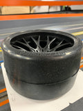 Sweep C1003B 1/2 O/S Ter Crusher Slick Belted Tire Black Wheel