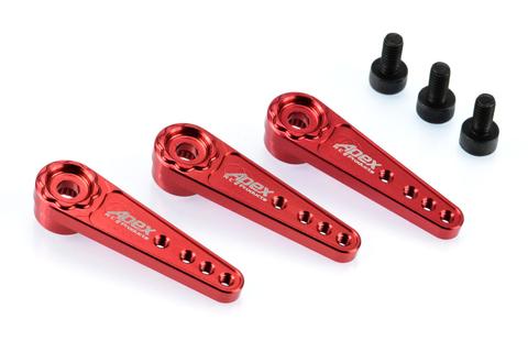 Apex RC Products Red 25T Futaba / Savox Aluminum Servo Horn  #8028 (single)