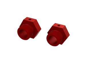 Aluminum Wheel Hex 24mm (Red) (2)