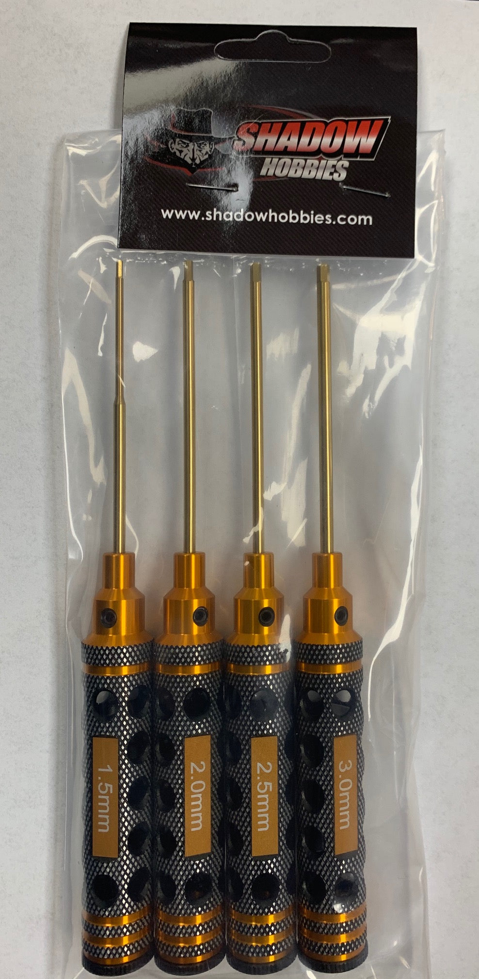 SHD2-GOLD RC PRODUCTS 4PC 1.5MM 2.0MM 2.5MM 3.0MM
