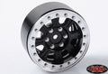 Z-W0189 Raceline Monster 1.9 Beadlock Wheels Blk/Slv (4