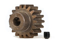 Gear, 18-T pinion (1.0 metric pitch) (fits 5mm shaft)/ set screw (for use only with steel spur gears)