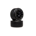 DuraTrax .5 Offset Black Bandito ST Belted 2.8 2WD Mounted Rear Tires (2) DTXC5531