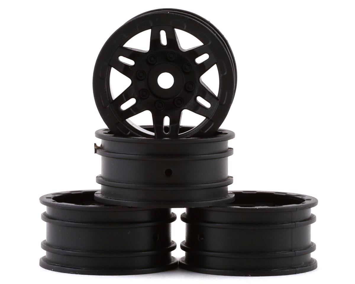 1.0 Rockster Wheels Black (4pcs): SCX24