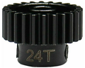 24t 0.5 mod hardened steel pinion gear 1/8 bore