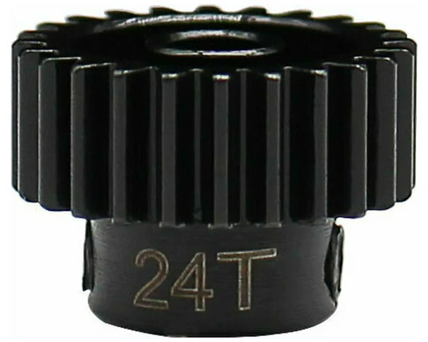 24t 0.5 mod hardened steel pinion gear 1/8 bore