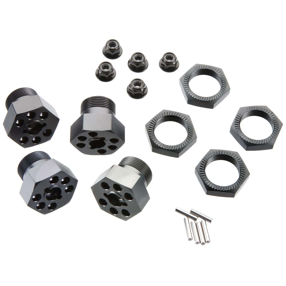 102530 Aluminum Wheel Hux Hub Set 24mm Gray (4)