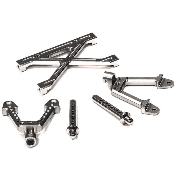 C24656SILVER Alloy Rear Shock Mount SCX-10/Dingo/Honcho