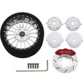 Silver 18 Spoke Steering Tx Aluminum Wheels