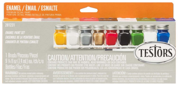 Promotional Enamel Paint Set (8 Colors & Thinner)