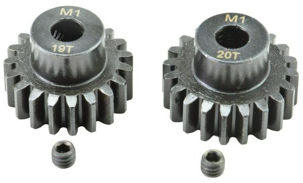 Apex RC Products 19 & 20T Mod 1 M1 5mm 1/8 Scale Pinion Gear Set