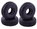 Realistic Rubber Tires (4) for Axial 1/24 SCX24 Rock Crawler (O.D.=54mm) C30941