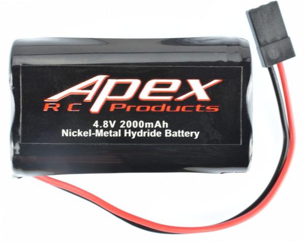 Apex RC Products 4.8v 2000Mah NiMh Square Receiver Battery