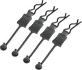 Body Clip Retainers 1/8 Scale (4) Black