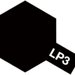 Lacquer Paint LP-3 Flat Black 10ml Bottle