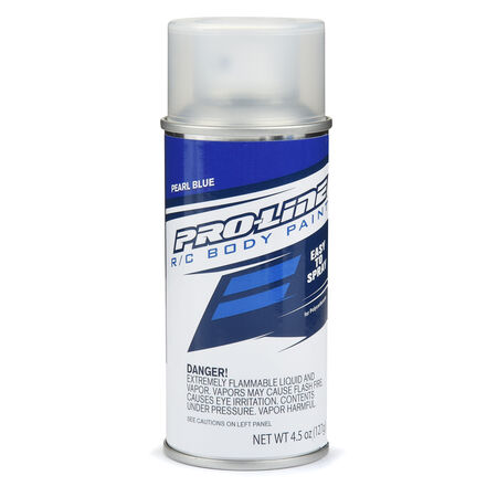 Pro-Line RC Body Spray Paint - Pearl Blue Spray cans are the easiest way to get a custom color onto your clear RC body. Whether it be a one-color wonder or a multicolor masterpiece, Pro-Line has you covered!