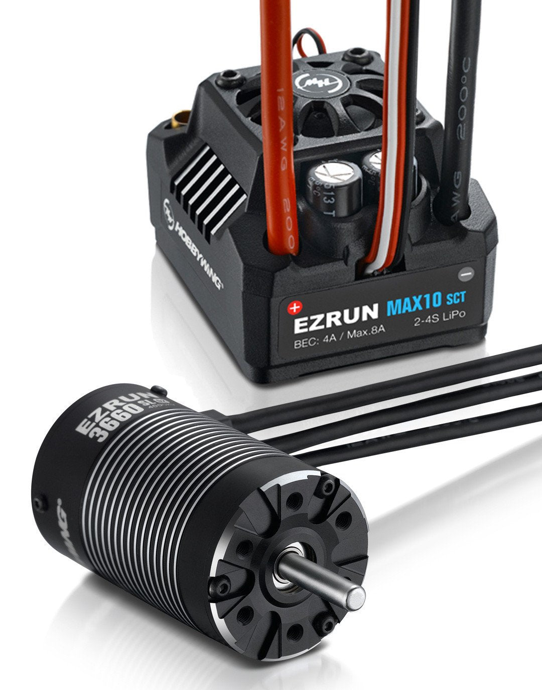 MAX10 SCT ESC Combo W/ 3660SL 4600KV Sensorless Motor