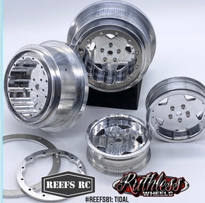 Tidal Beadlock Drag Wheels w/ Rings and Hardware (4pcs)